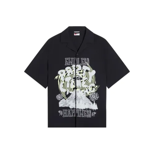 LiNing Мужские Черные Рубашки