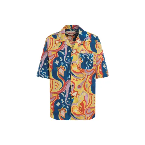 MARNI X No Vacancy Inn Co Бренд Синий Мужской Рубашки