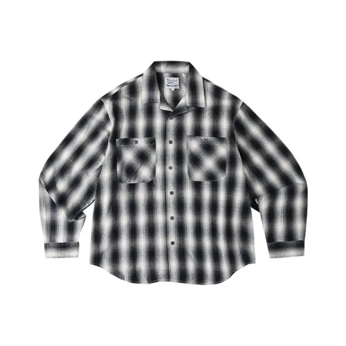 KORAKUBLUE Рубашка Унисекс Черная Клетка