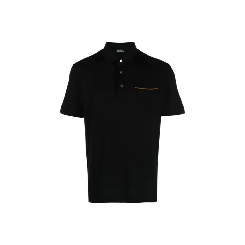 Ermenegildo Zegna Черная мужская поло