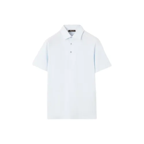 Loro Piana Light Blue Мужская Поло