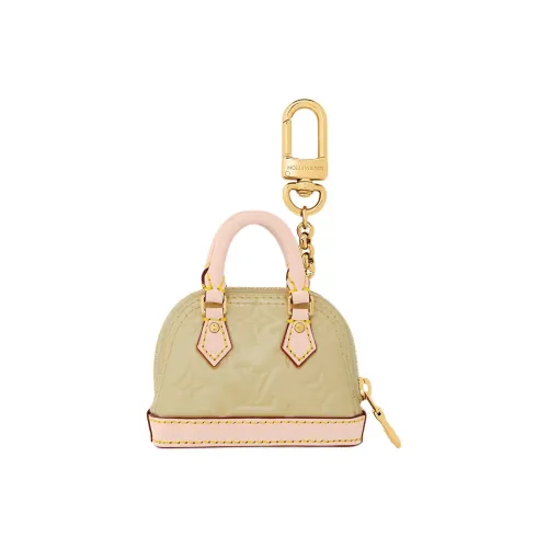 LOUIS VUITTON Micro Alma Лакированная кожа Брелок Сумка Украшение Сумка Мерч Унисекс Желтый