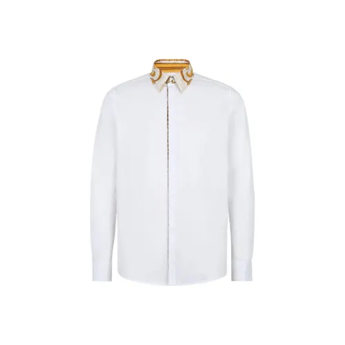 FENDI X VERSACE SS22 Рубашка Мужская Белая