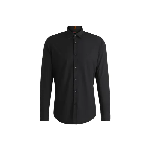 Hugo Boss Мужские Черные Рубашки