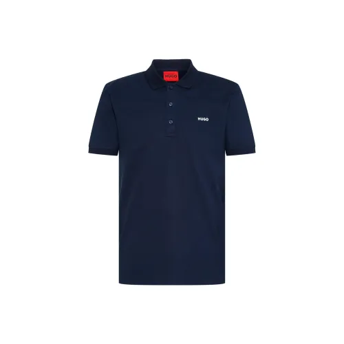 Hugo Boss Темно-синие Мужские Поло