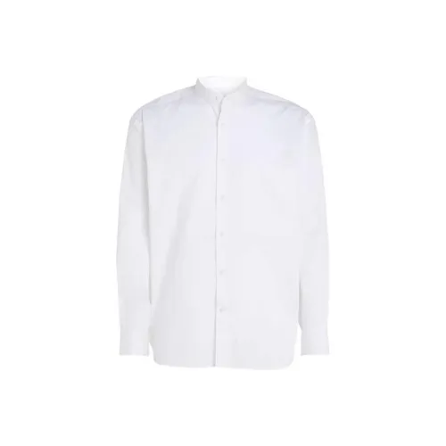 CK Calvin Klein Relaxed Поплин Полоска Ожерелье-чокер Рубашка Мужской Белый