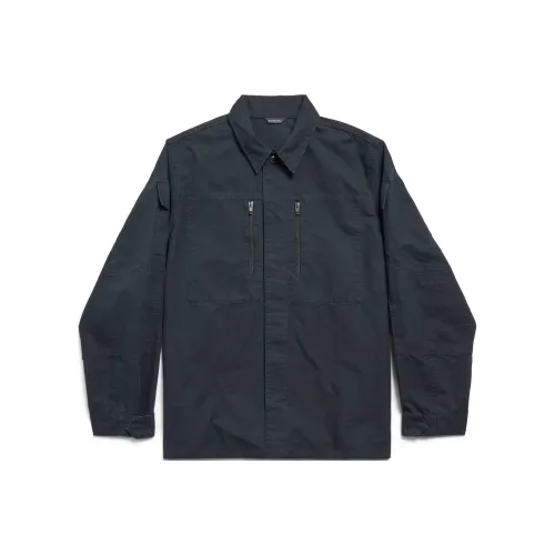 Balenciaga Рубашка Стандартного Кроя Мужская Темно-Серый