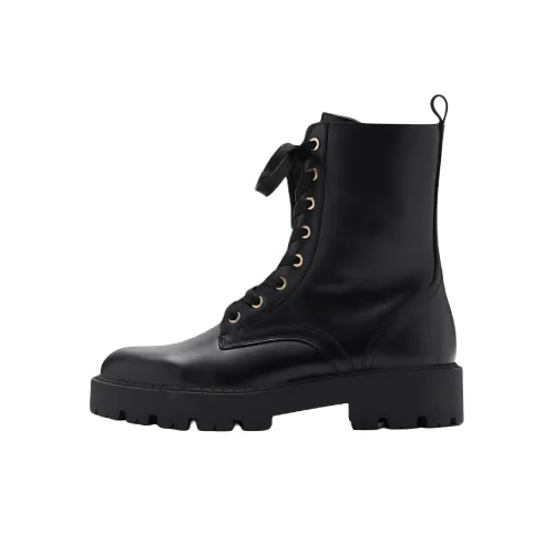 MANGO Short Martin Boot Women's Black