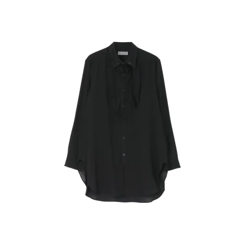 Yohji Yamamoto Мужские Черные Рубашки