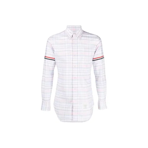 THOM BROWNE Светло-розовые Мужские Рубашки