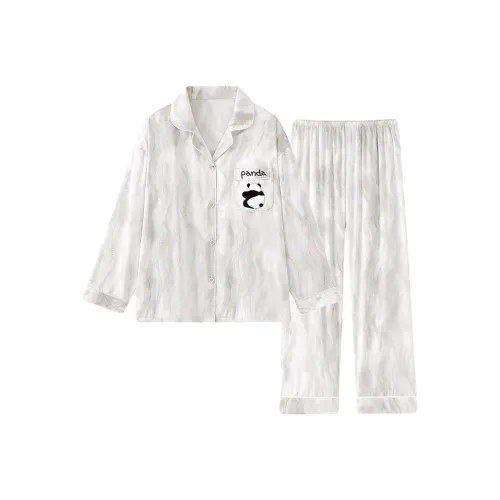 QIAOYUN Пижамный комплект женский светло-серый