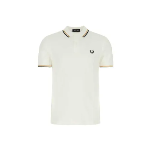 FRED PERRY Белая Мужская Поло