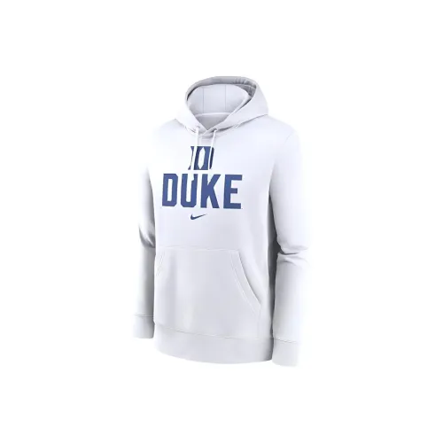Nike College Duke Синий Devils Primetime Club Campus Свитшот Мужской Белый