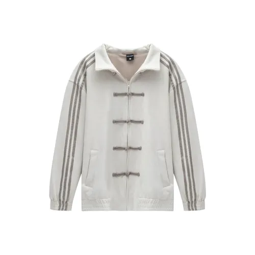 S123 Куртки и Пальто Унисекс Белый Серый