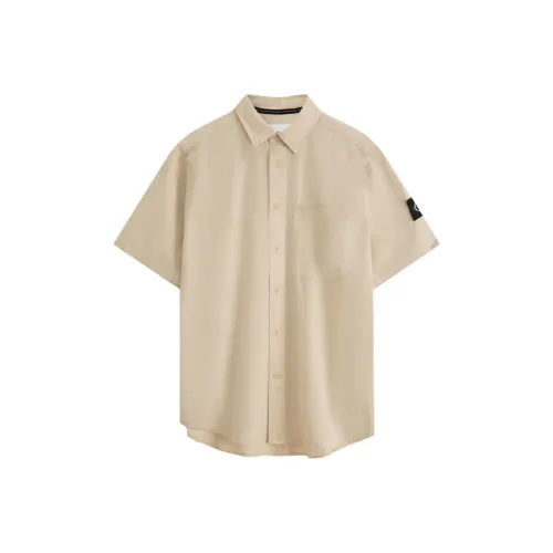 CALVIN KLEIN Рубашка Мужская Светлый Хаки