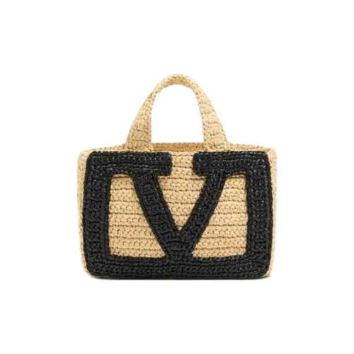 Valentino Сумка из ткани Маленькая Женская Естественная