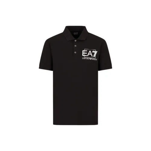 EMPORIO ARMANI EA7 SS23 Поло Мужское Черное