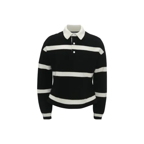 JW Anderson Мужское Поло Черное