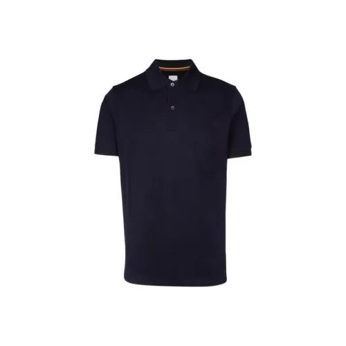 Paul Smith Paul Smith Art Stripe Series Темно-синяя мужская рубашка polo