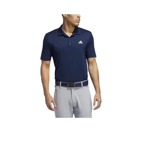 Adidas Performance LC UPF Golf Polo Мужской Морской Синий