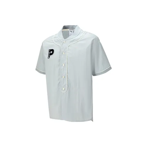 PUMA Lightning Hair Рубашка Унисекс Платиновый Серый