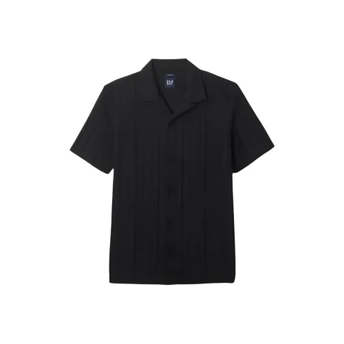 GAP Рубашка Мужская Dobby Stripes Black