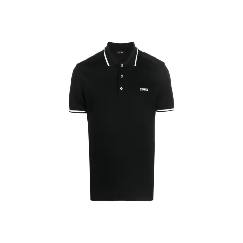 Ermenegildo Zegna Черная мужская поло