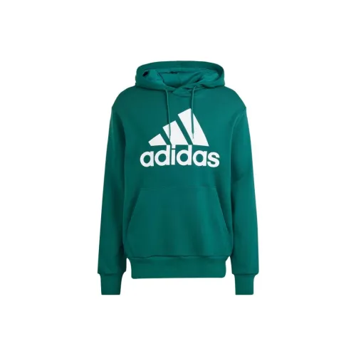 Adidas Essential FRENCH TERRY BIG LOGO HOODIE Толстовка Мужская Преппи Зеленый
