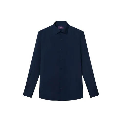 SKARO Темно-синий Синий SKE2161 Мужская Рубашка