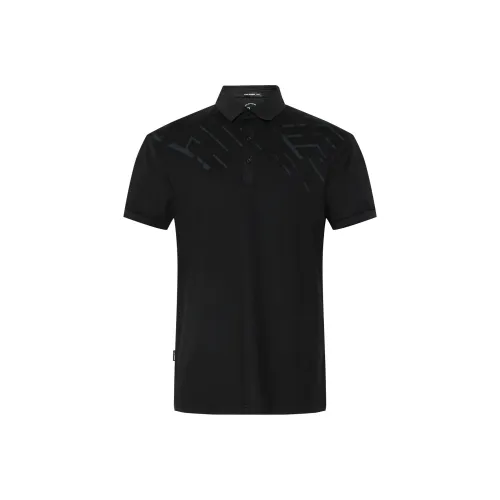 LESS IS MORE Frozen Pineapple SS25 Поло Мужское Черное