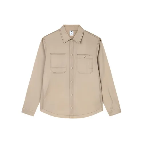 CHAOJIANTA Рубашка Мужская Earth Серый Однотонный