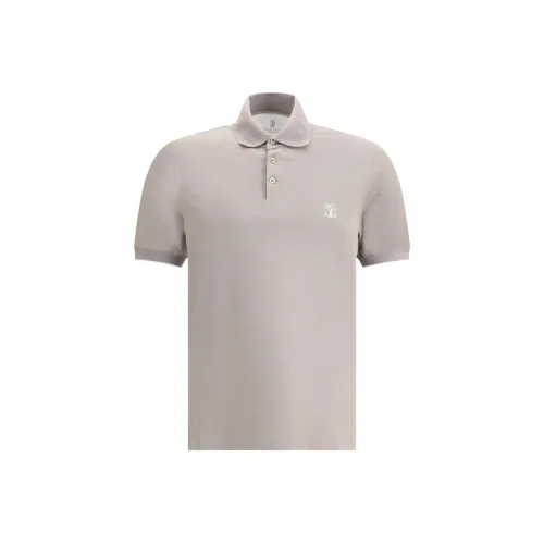 BRUNELLO CUCINELLI Поло Мужское Серое