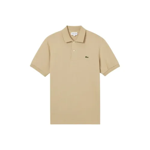 LACOSTE SS25 Поло Мужское Молочный Кофейный