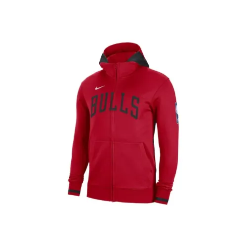NBA x Nike Chicago Bulls Thermafle Толстовка Мужская Красная