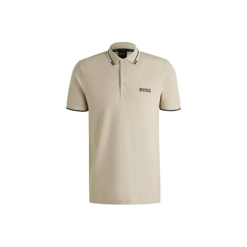 Hugo Boss Поло Мужское Светло-Бежевое