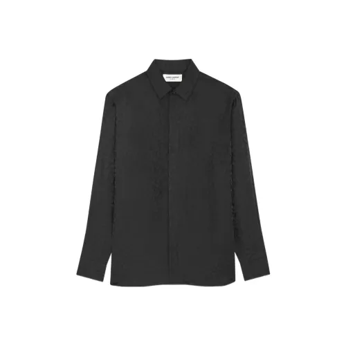 SAINT LAURENT SS22 Рубашка Мужская Черная