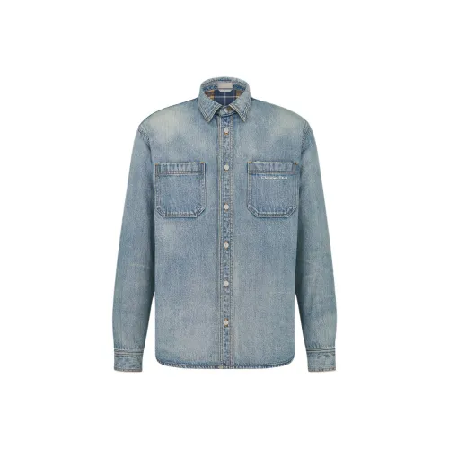 DIOR Мужские Синие Рубашки