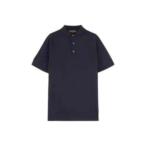 Loro Piana Поло Мужское Черное