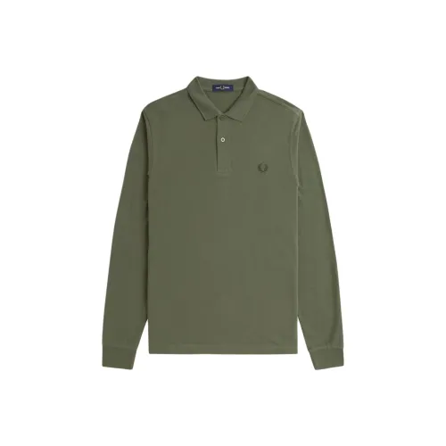 FRED PERRY Поло Мужское Зеленое
