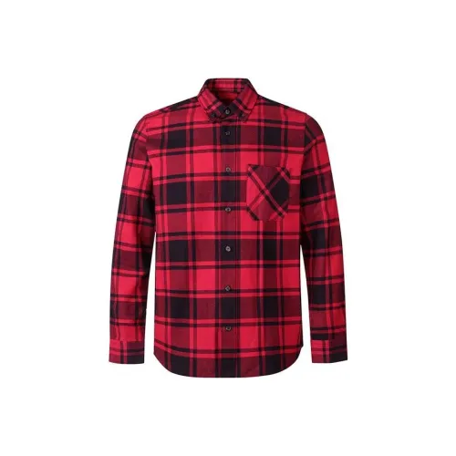 Hugo Boss Red Men's Shirts Hugo Boss Красные Мужские Рубашки