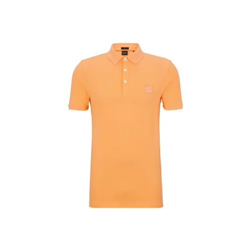 Hugo Boss Мужская поло оранжевого цвета