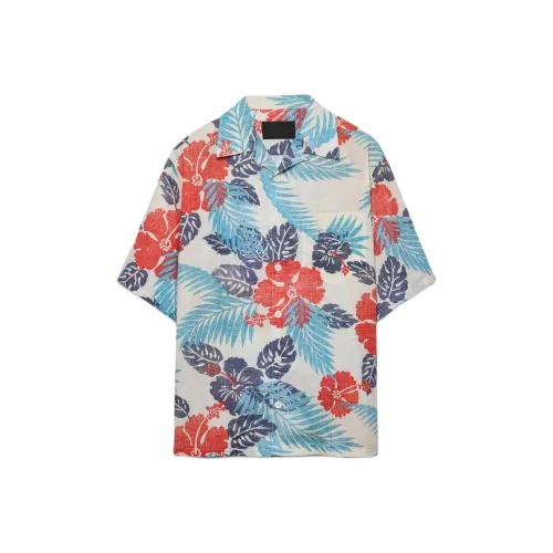 PRADA Мужские Синие Рубашки