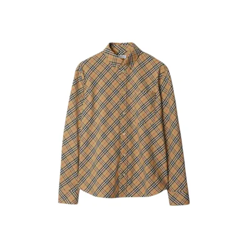 Burberry Бежевые Мужские Рубашки