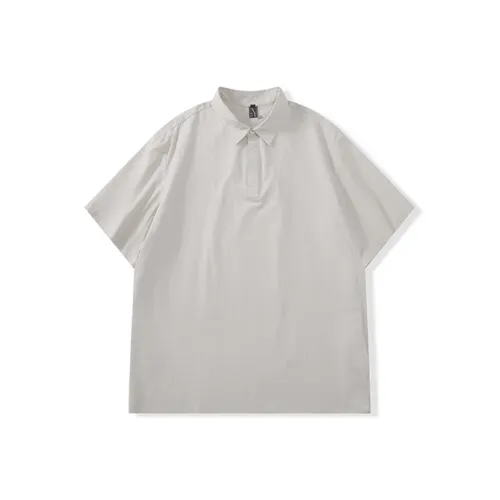 I'm David Серый Бежевый Мужские Рубашки