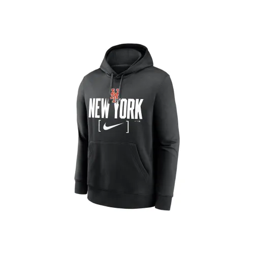 Nike MLB Коллаборация New York Mets Клуб Slack Свитшот New York Mets Мужской Черный
