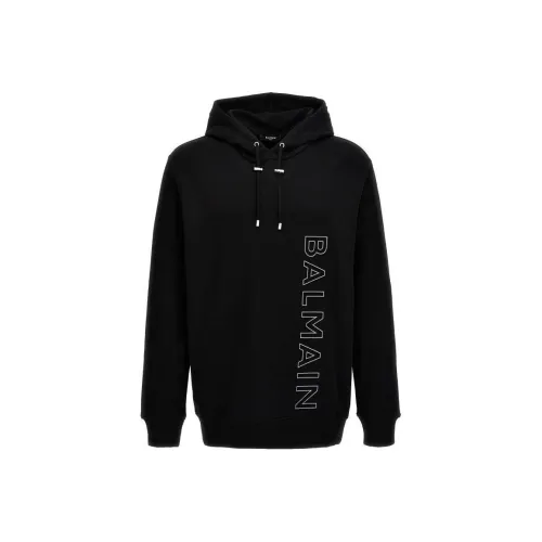 BALMAIN Черные Мужские Свитшоты