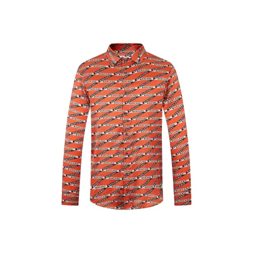MANGANO Red Men's Shirts MANGANO Красные Мужские Рубашки