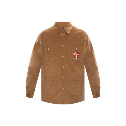 GUCCI Имбирно-желтые мужские рубашки