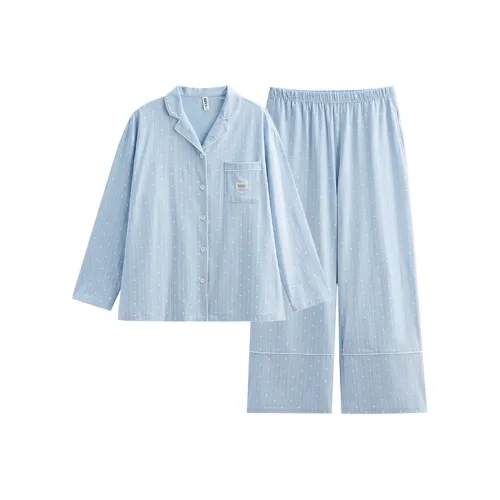 Peninsula City Пижамный комплект женский цвет аква-синий