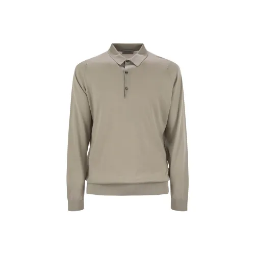 JOHN SMEDLEY Light Umber Мужская Поло